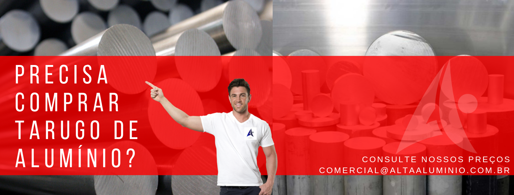 Alta Alumínio, compra de sucata de alumínio, venda de tarugo de alumínio