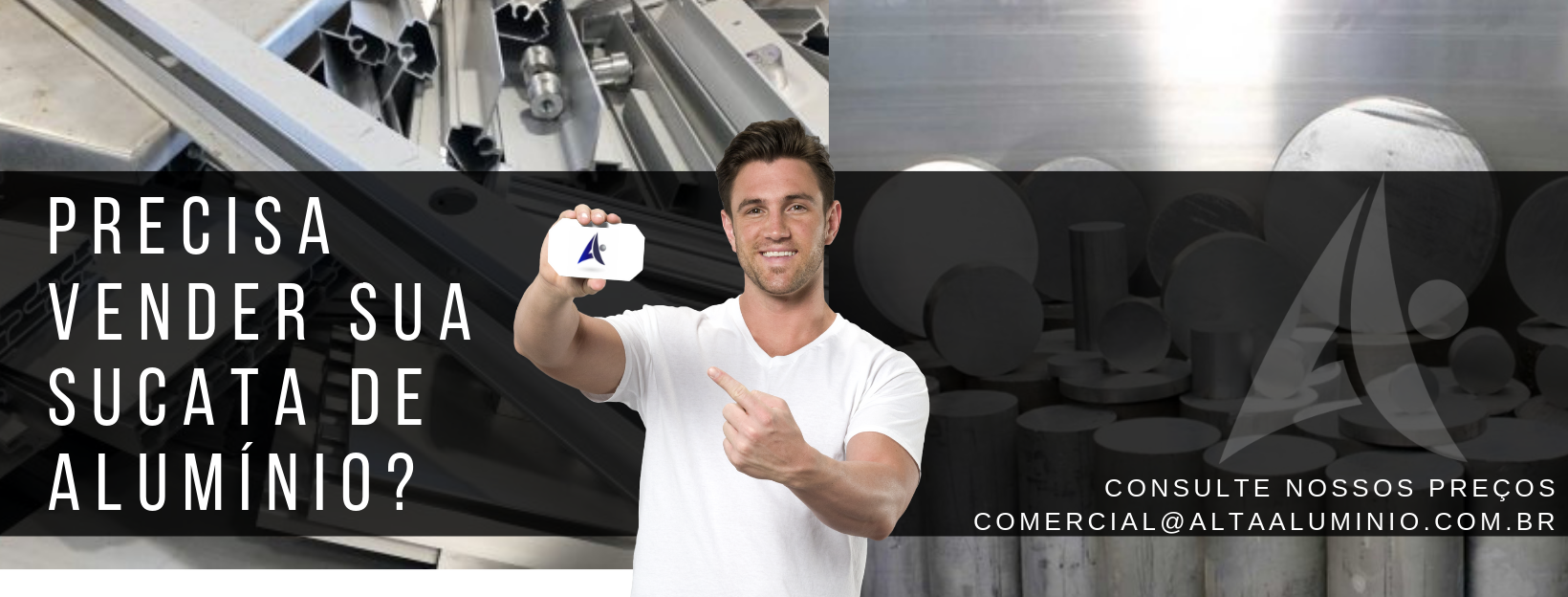 Alta Alumínio, compra de sucata de alumínio, venda de tarugo de sucata